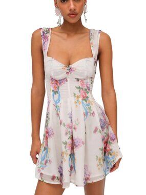 For Love and Lemons August Mini in Ivory